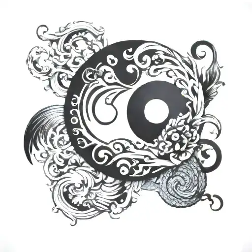Ying Yang Symbol Made