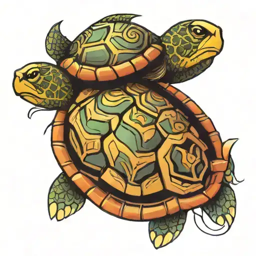 Polynesian Tattoo Turtle