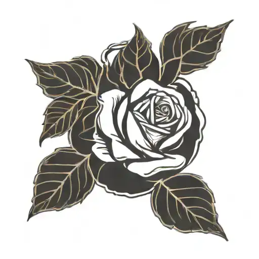 Minimalist Rose Outline