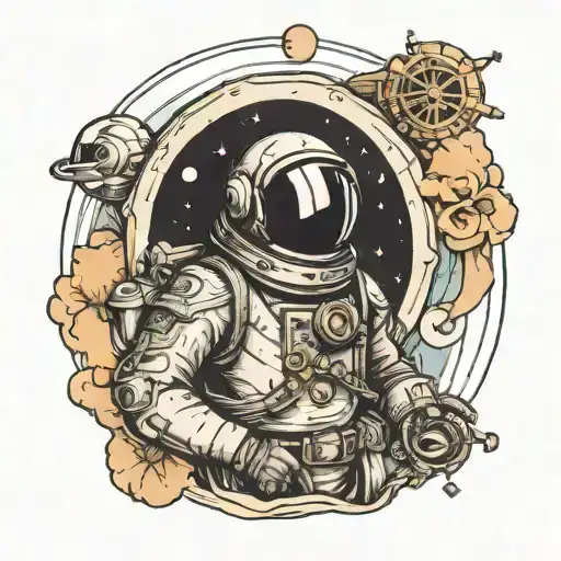 Spaceman With Pirate Map