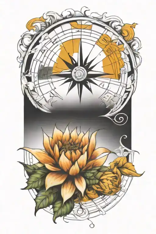 Fibonacci Sequence With Compass Design