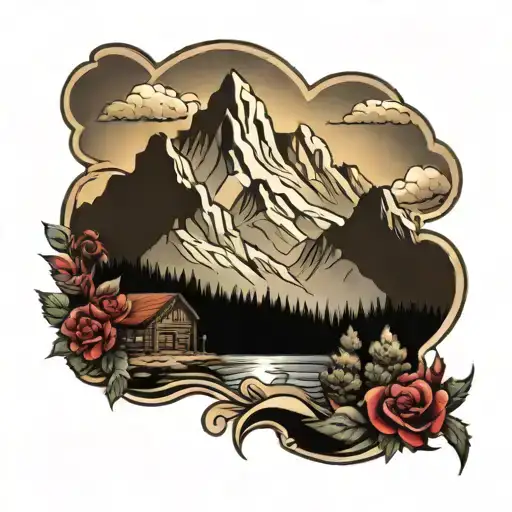 Outdoor Scene With Mountains