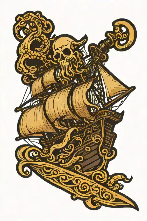 Kraken Pirate Ship Anchor
