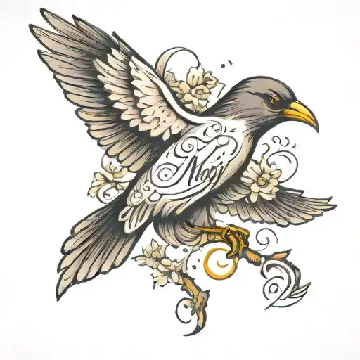 May 28Th 2024 Written On A Bird Flying Away