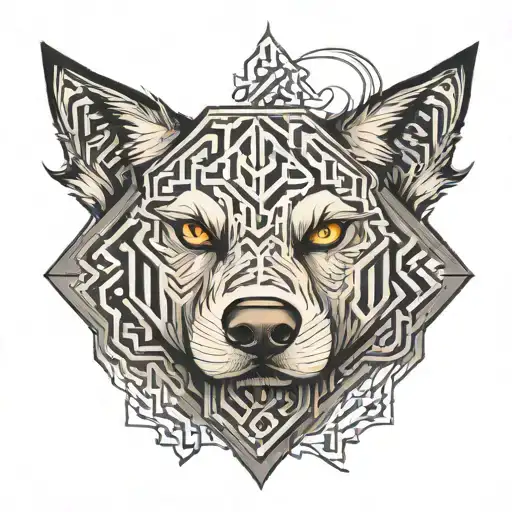 Wolf With A Maze