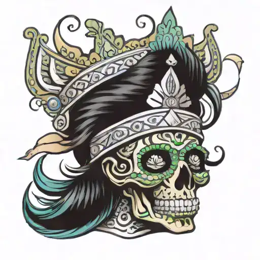 Taco Mexicano Wearing A Crown