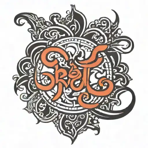 Word 'Srishti' Written In Hindi