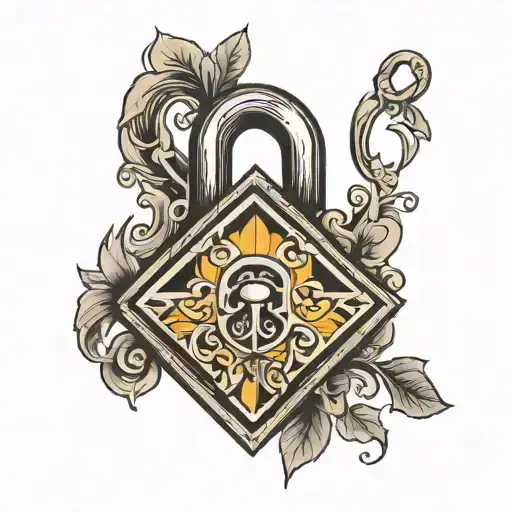 Diamond Shaped Lock