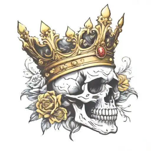 Skull With Crown
