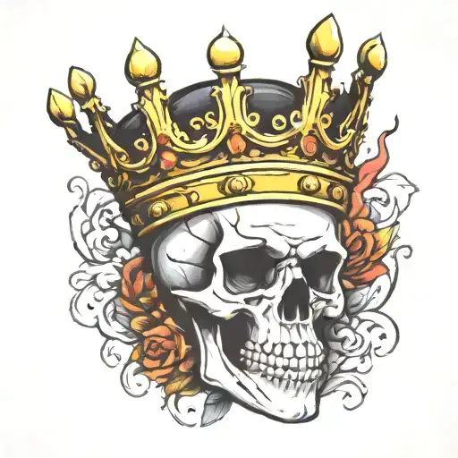 Skull With Crown