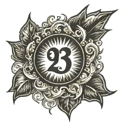 Sun With The Number 23 Incorporated