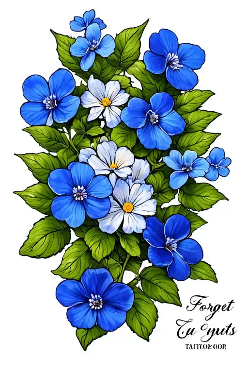 Forget Me Nots Vine Wrapping