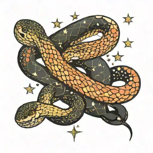 Snake And Pisces Constellation