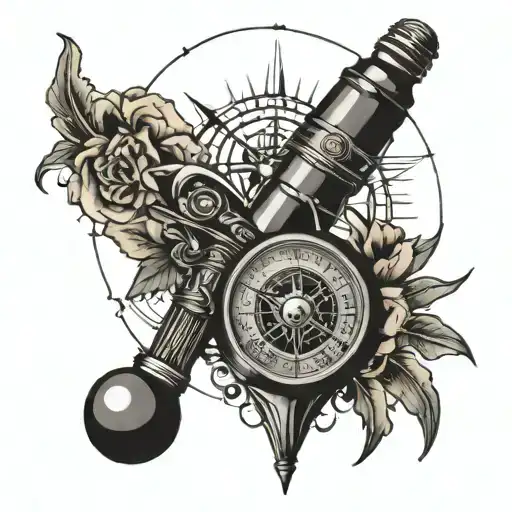 Notes Microphone Compass Rails