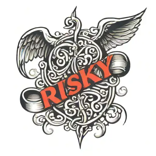 Word Risky On The Neck