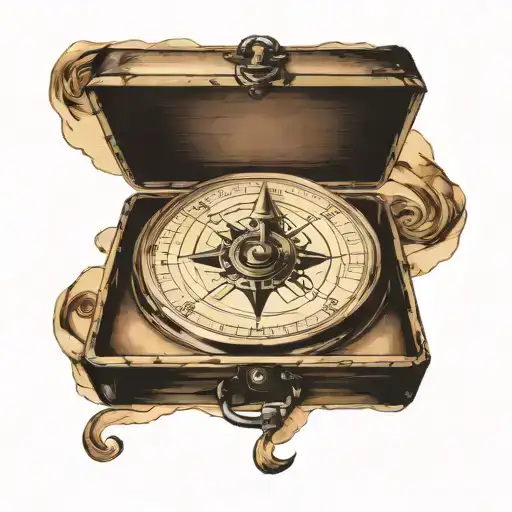 Vintage Compass Music Sheet Forming The Shape