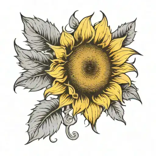 Sunflower Grey And Yellow