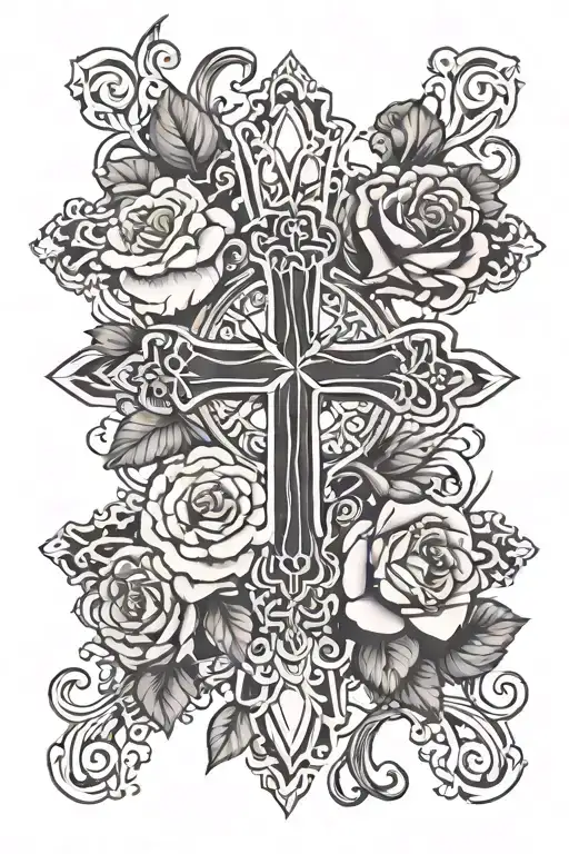 Rose Cross Surrounded