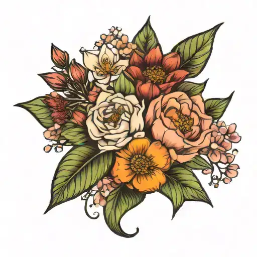 Birth Flower Bouquet