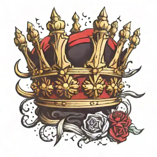 King's Crown With Spines Over It