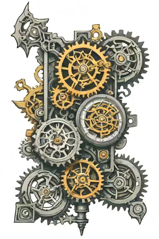 Clock Mechanism Intertwined