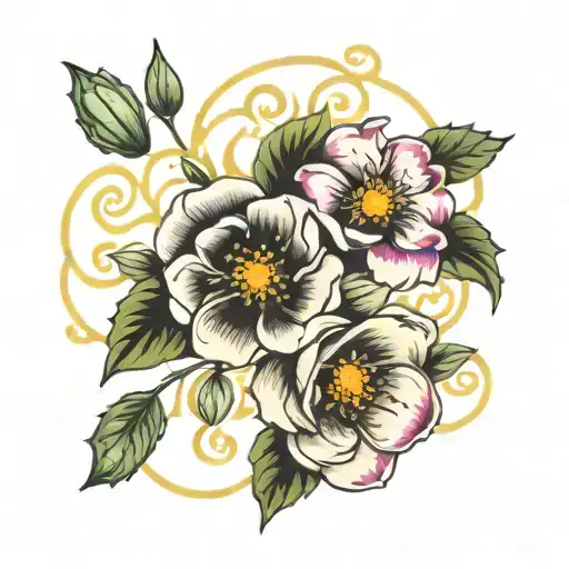 August Annd February Birth Flowers