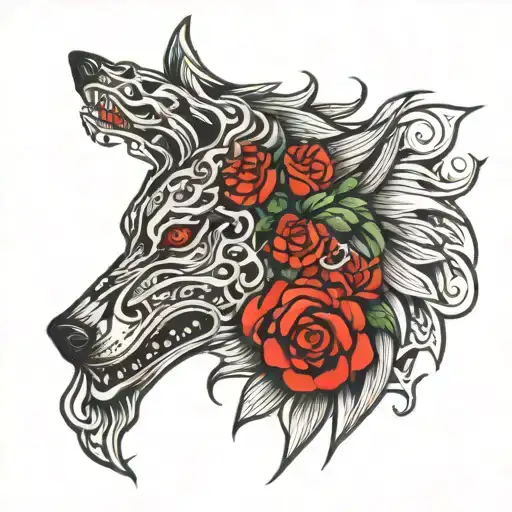 Wolf With Marked God