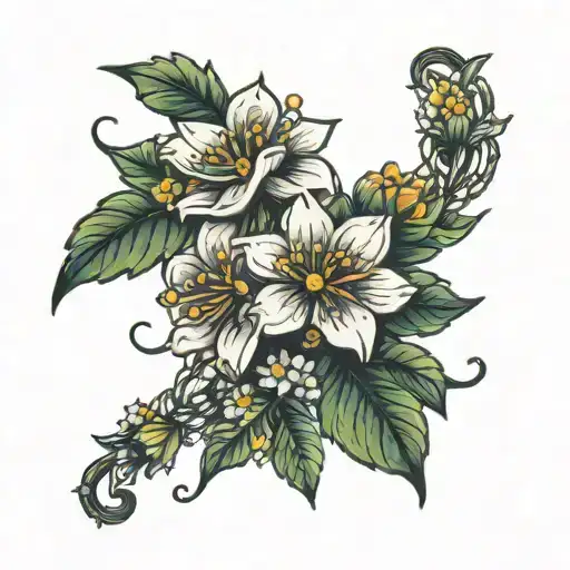 Little Flowers Chain Wrapped