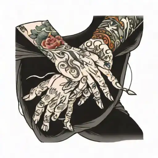 A Beautiful Picture From The Mother Holding Hands