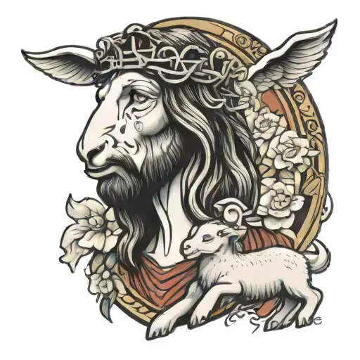 Jesus And Lamb