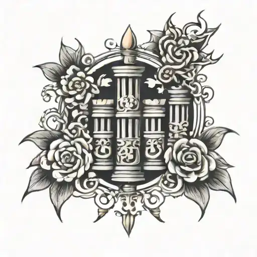 Tattoo Mantra Of 3 Columns For Luck And Wealth Money Dream