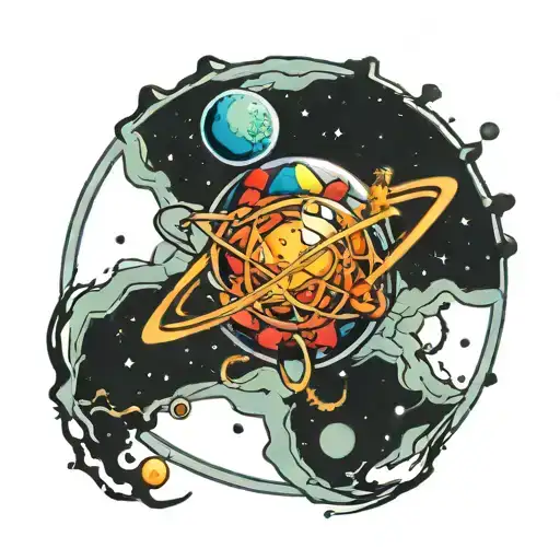 Atomic Planet Surrounded