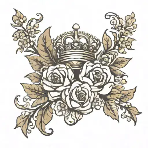 Triple Crown Flowers Intertwined