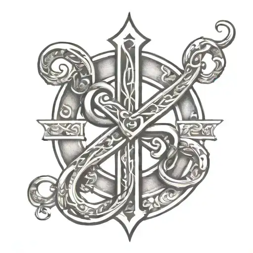 Letter T And T With Infinity Symbol