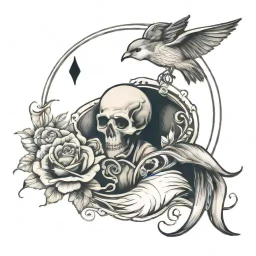 Grandpa And Stillborn Baby Tattoo Idea
