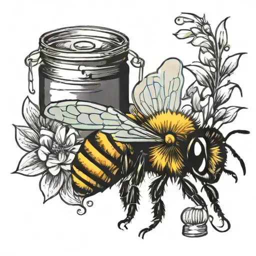 Bee And A Can Of Beans