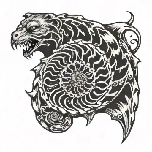 Ammonite In Bear Claw Scratch