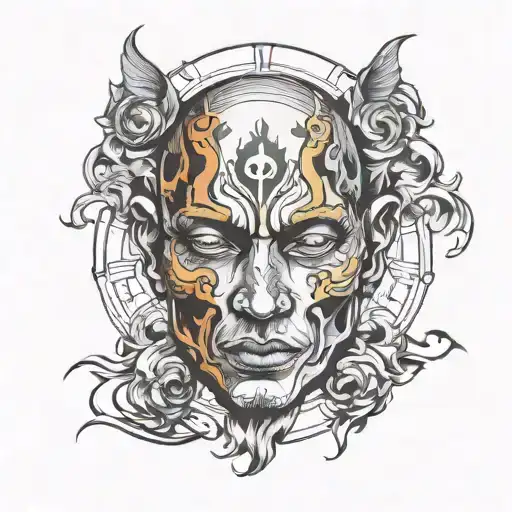 Word Perception With Face Surrounded