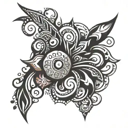 Ornaments Points Tribal Abstract