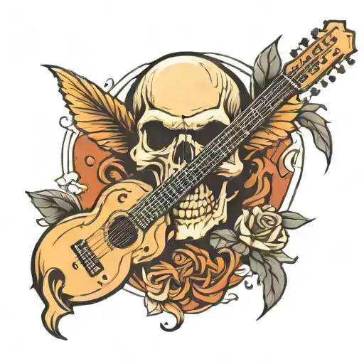 Skull And Guitar