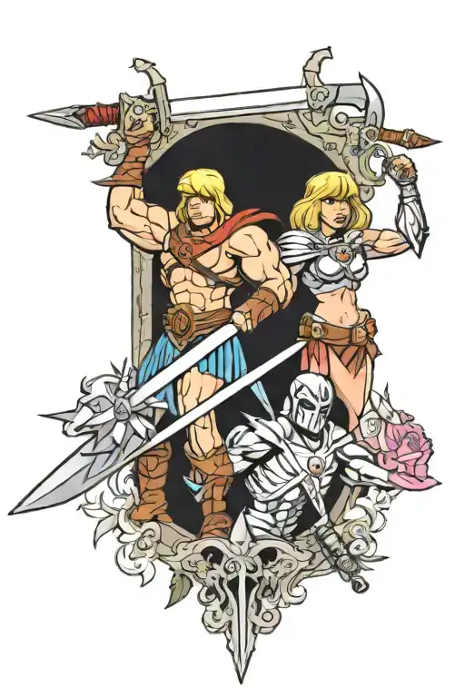 He Man And She Ra Power Sword Wrapped