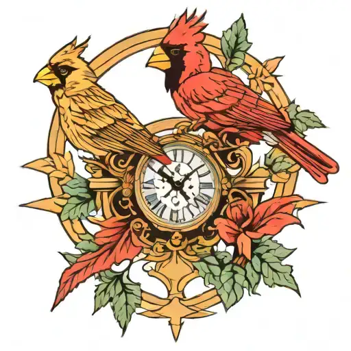 Roman Numerals And Cardinals Flying