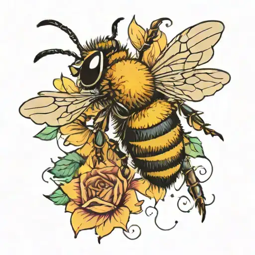 A Bee With Lj On It