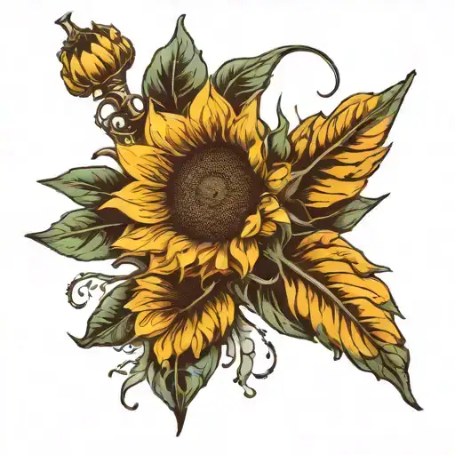 Sunflower And Trumpet