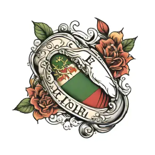 Sleeve With Italian Flag Mixed In