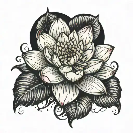 Waterlily Anf Carnation Flower Crown