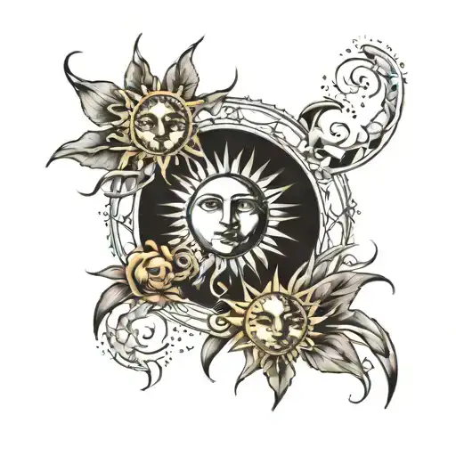 Sun And Moon Surrounded