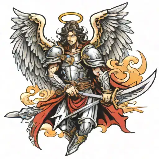 Angel Warrior With Sword Embedded