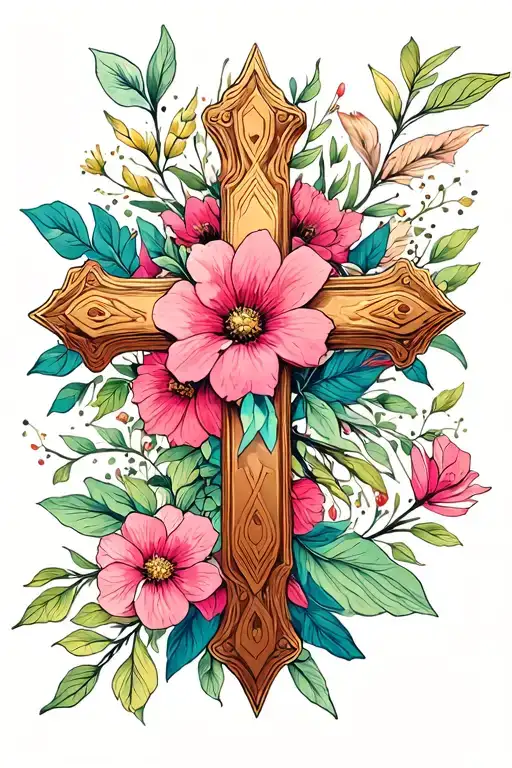 Floral Cross