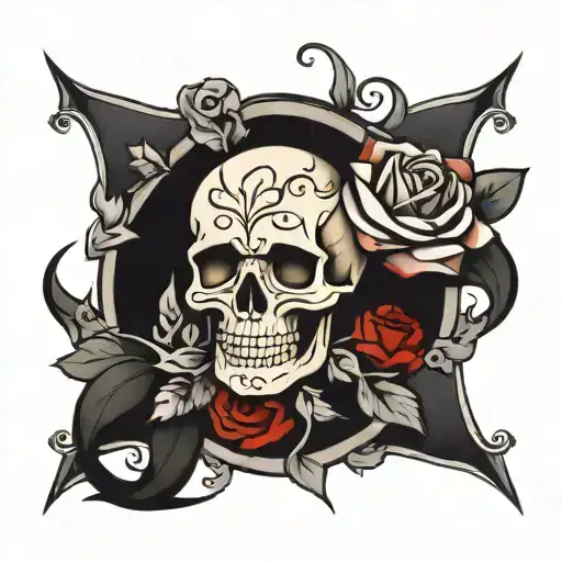 Skull And Roses